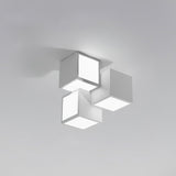 Contemporary Geometric LED Flush Mount Ceiling Lamp for Modern Living Room and Bedroom