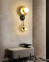 modern-geometric-composition-wall-sconce-with-gold-and-black-finish-white-glass-shade