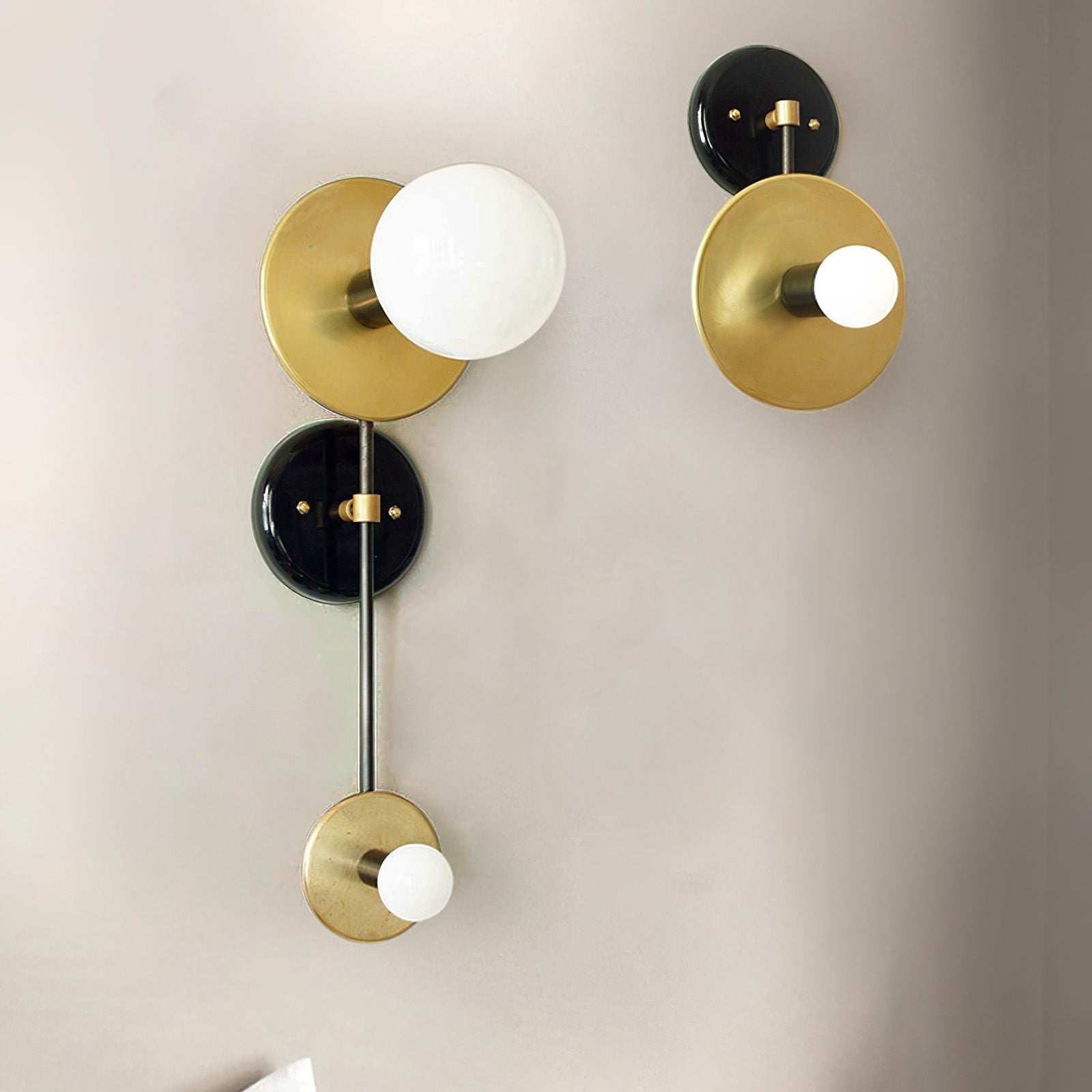 modern-geometric-composition-wall-sconce-with-gold-and-black-finish-white-glass-shade