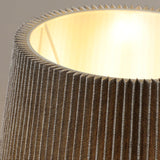Modern Ceramic Ghassan Table Lamp with Grey Fabric Shade for Bedroom and Living Room