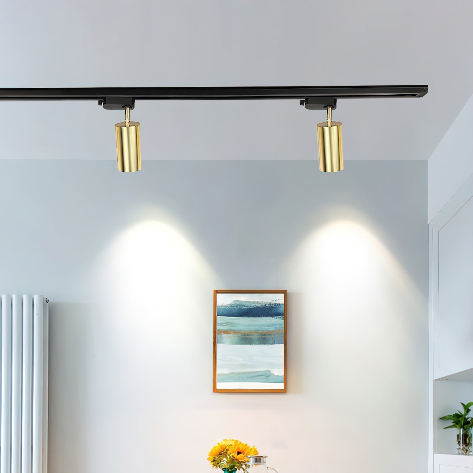 Modern Adjustable LED Linear Rail Track Light for Kitchen and Workspace Lighting