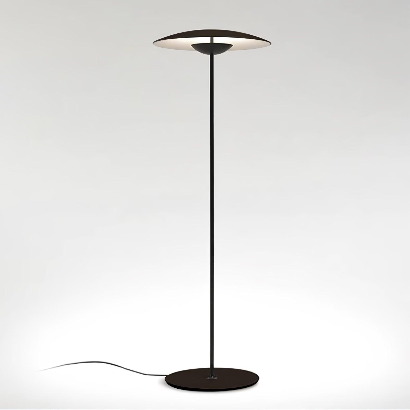 Modern Adjustable LED Floor Lamp with Directional Suspension and Aluminum Frame