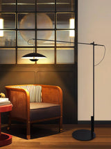 Modern Adjustable LED Floor Lamp with Directional Suspension and Aluminum Frame