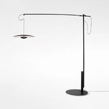 Modern Adjustable LED Floor Lamp with Directional Suspension and Aluminum Frame