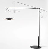 Modern Adjustable LED Floor Lamp with Directional Suspension and Aluminum Frame