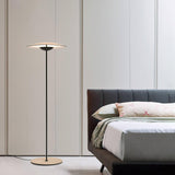 Modern Adjustable LED Floor Lamp with Directional Suspension and Aluminum Frame