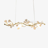 luxury-ginkgo-leaf-linear-chandelier-gold-metal-bar-light-with-white-ceramic-petal-shades