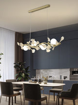 luxury-ginkgo-leaf-linear-chandelier-gold-metal-bar-light-with-white-ceramic-petal-shades