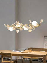 luxury-ginkgo-leaf-linear-chandelier-gold-metal-bar-light-with-white-ceramic-petal-shades