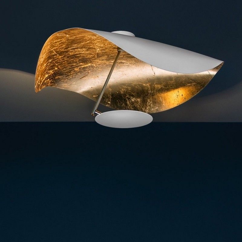 Giorgio Modern LED Flush Mount Ceiling Light with Minimalist Curved Disc Shade