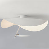 Giorgio Modern LED Flush Mount Ceiling Light with Minimalist Curved Disc Shade