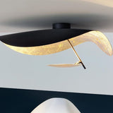 Giorgio Modern LED Flush Mount Ceiling Light with Minimalist Curved Disc Shade