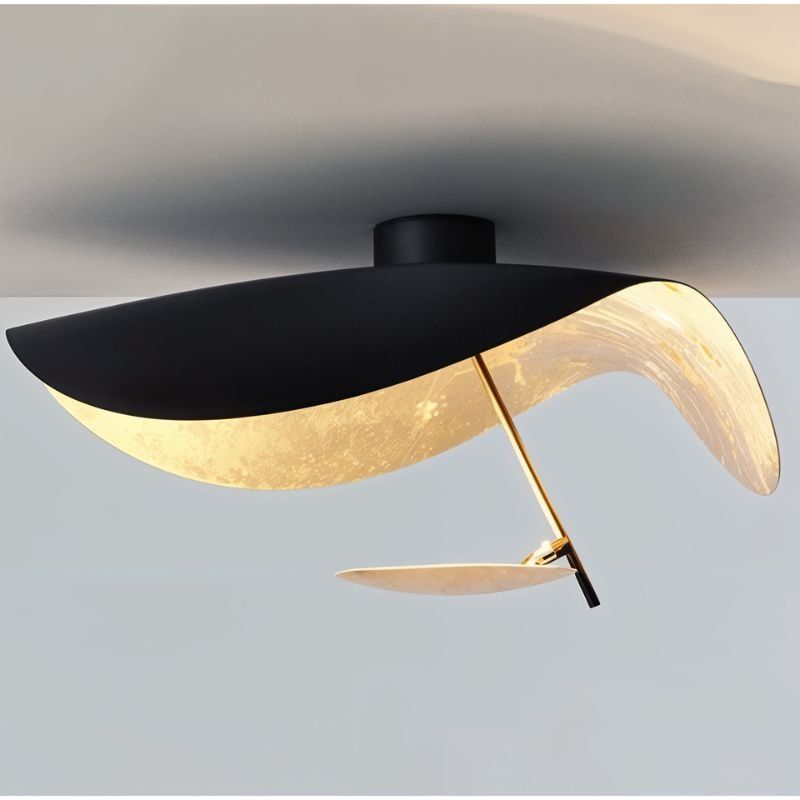 Giorgio Modern LED Flush Mount Ceiling Light with Minimalist Curved Disc Shade