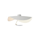 Giorgio Modern LED Flush Mount Ceiling Light with Minimalist Curved Disc Shade