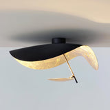 Giorgio Modern LED Flush Mount Ceiling Light with Minimalist Curved Disc Shade