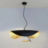 Modern Minimalist Giorgio Curving Disc LED Pendant Light with Adjustable Hanging Height