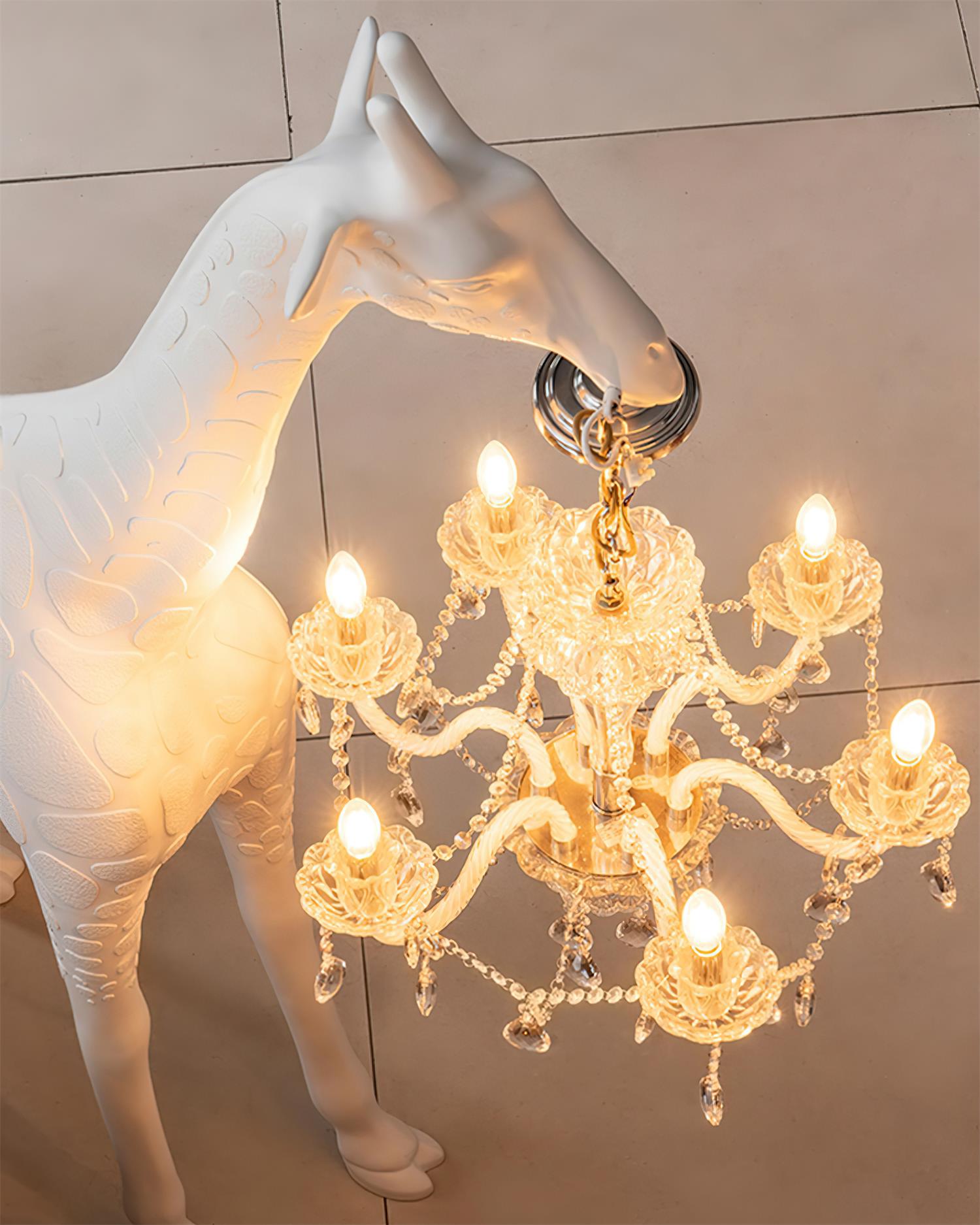 giraffe-sculpture-floor-lamp-with-crystal-chandelier-luxury-animal-floor-light