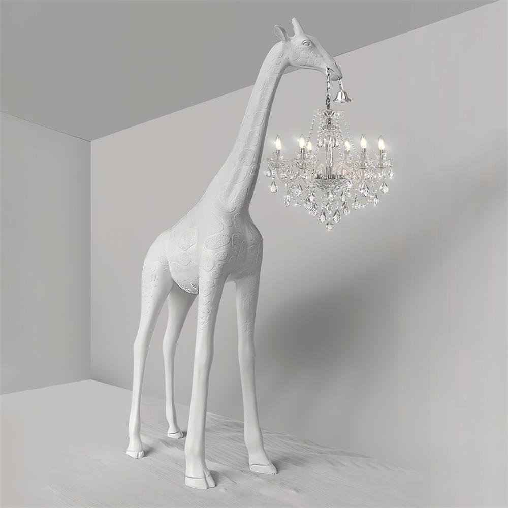 giraffe-sculpture-floor-lamp-with-crystal-chandelier-luxury-animal-floor-light