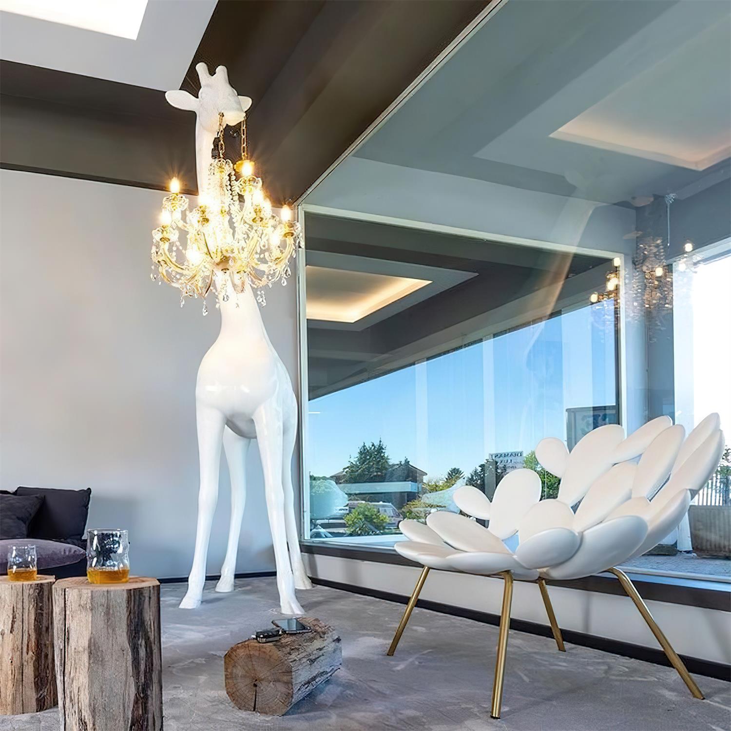 giraffe-sculpture-floor-lamp-with-crystal-chandelier-luxury-animal-floor-light