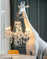 giraffe-sculpture-floor-lamp-with-crystal-chandelier-luxury-animal-floor-light
