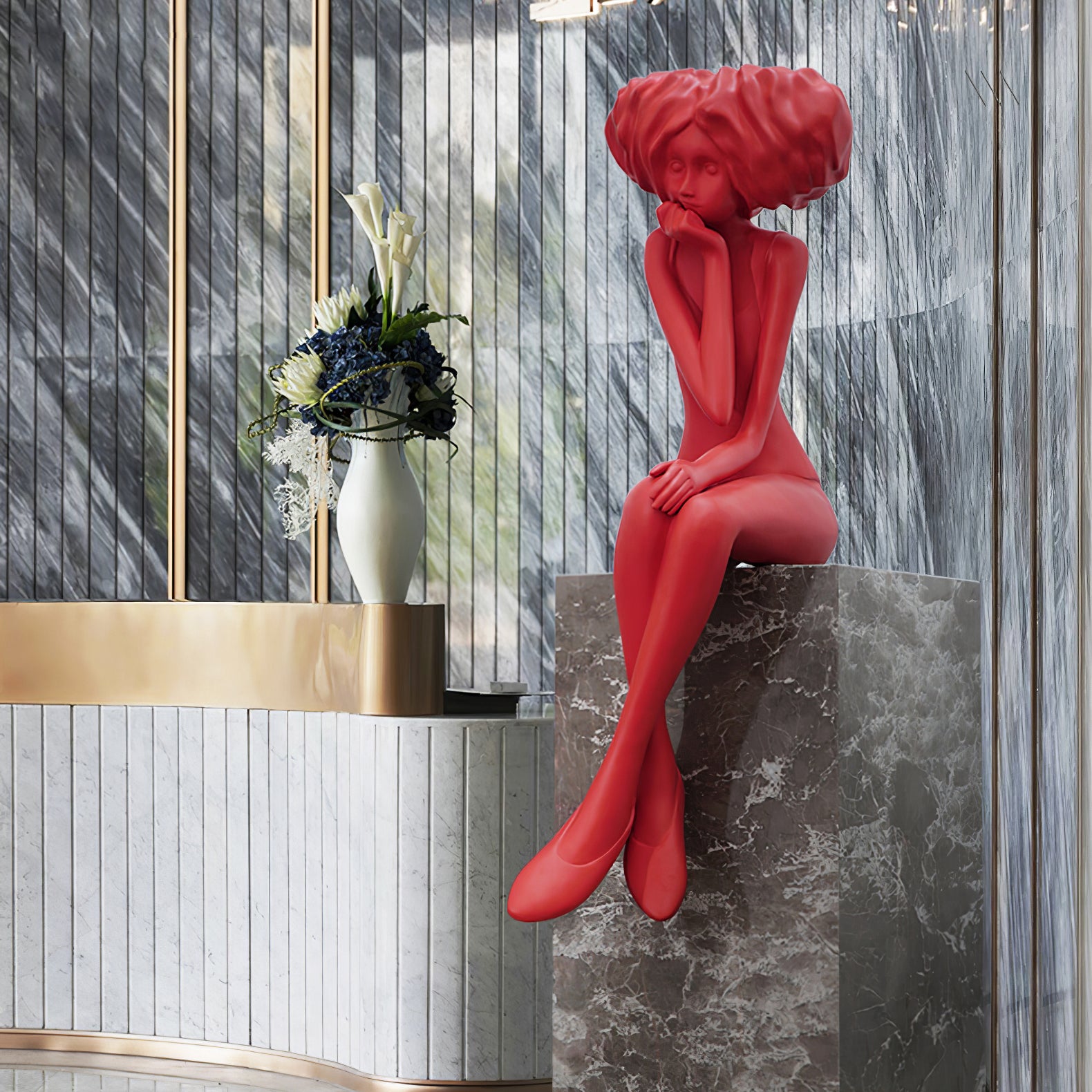 modern-girl-meditation-sculpture-large-indoor-decorative-statue-for-contemporary-home-decor