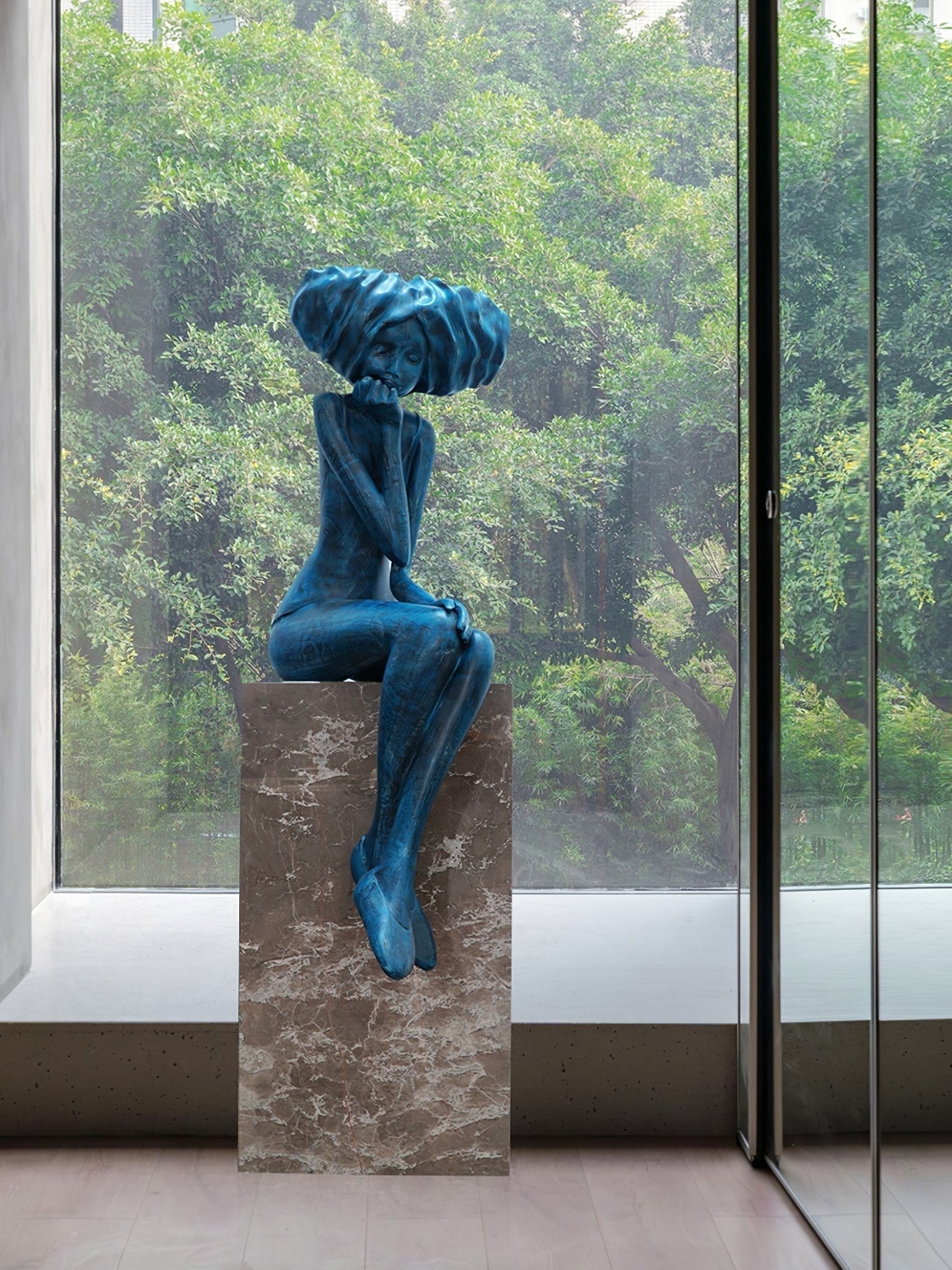 modern-girl-meditation-sculpture-large-indoor-decorative-statue-for-contemporary-home-decor