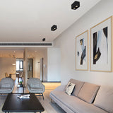 Modern Square LED Surface Mounted Spotlight Steel Flush Mount Ceiling Light for Living Room Shop