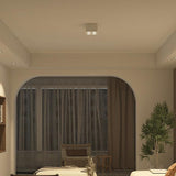 Modern Square LED Surface Mounted Spotlight Steel Flush Mount Ceiling Light for Living Room Shop