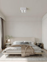 Modern Square LED Surface Mounted Spotlight Steel Flush Mount Ceiling Light for Living Room Shop