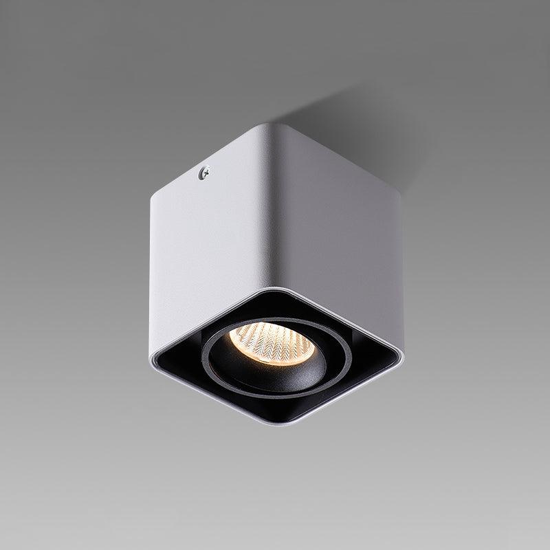 Modern Square LED Surface Mounted Spotlight Steel Flush Mount Ceiling Light for Living Room Shop