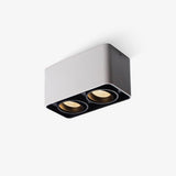 Modern Square LED Surface Mounted Spotlight Steel Flush Mount Ceiling Light for Living Room Shop