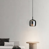 modern-smoke-gray-glass-drum-pendant-light-with-3-color-changing-led-technology