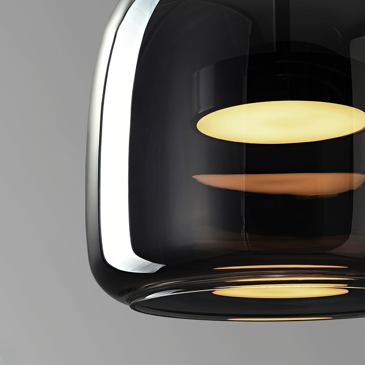 modern-smoke-gray-glass-drum-pendant-light-with-3-color-changing-led-technology