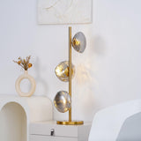 Modern Handcrafted Glass Petal Table Lamp with Melted Lava Shade Design