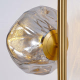Modern Handcrafted Glass Petal Table Lamp with Melted Lava Shade Design