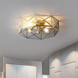 modern-geometric-polyhedron-glass-flush-mount-ceiling-light-brass-metal-base-industrial-retro-fixture