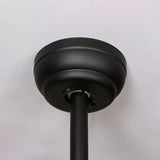 Vintage Industrial Black Ceiling Fan with Glass Globe Lighting and Three Speed Motor