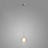 Glo Modern Glass Globe Pendant Light with Metallic Finish for Interior Lighting