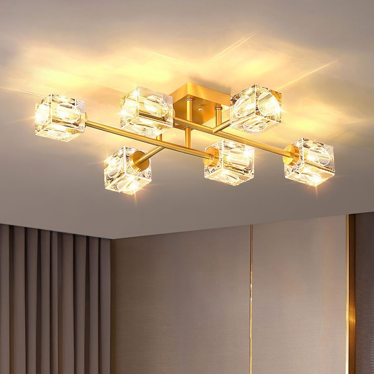 modern-geometric-brass-and-crystal-cube-flush-mount-ceiling-light-fixture