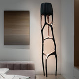 Modern Gothic Sculptural Floor Lamp Organic Web Style Torchiere Light for Art Inspired Interiors