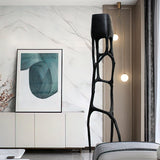 Modern Gothic Sculptural Floor Lamp Organic Web Style Torchiere Light for Art Inspired Interiors