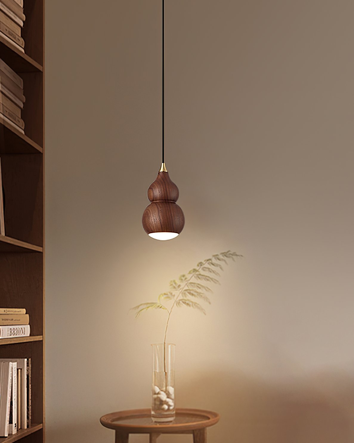 handcrafted-black-walnut-wooden-gourd-led-pendant-light-for-kitchen-island-and-dining-room