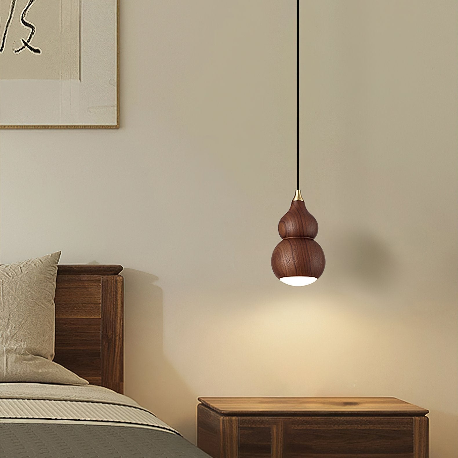 handcrafted-black-walnut-wooden-gourd-led-pendant-light-for-kitchen-island-and-dining-room