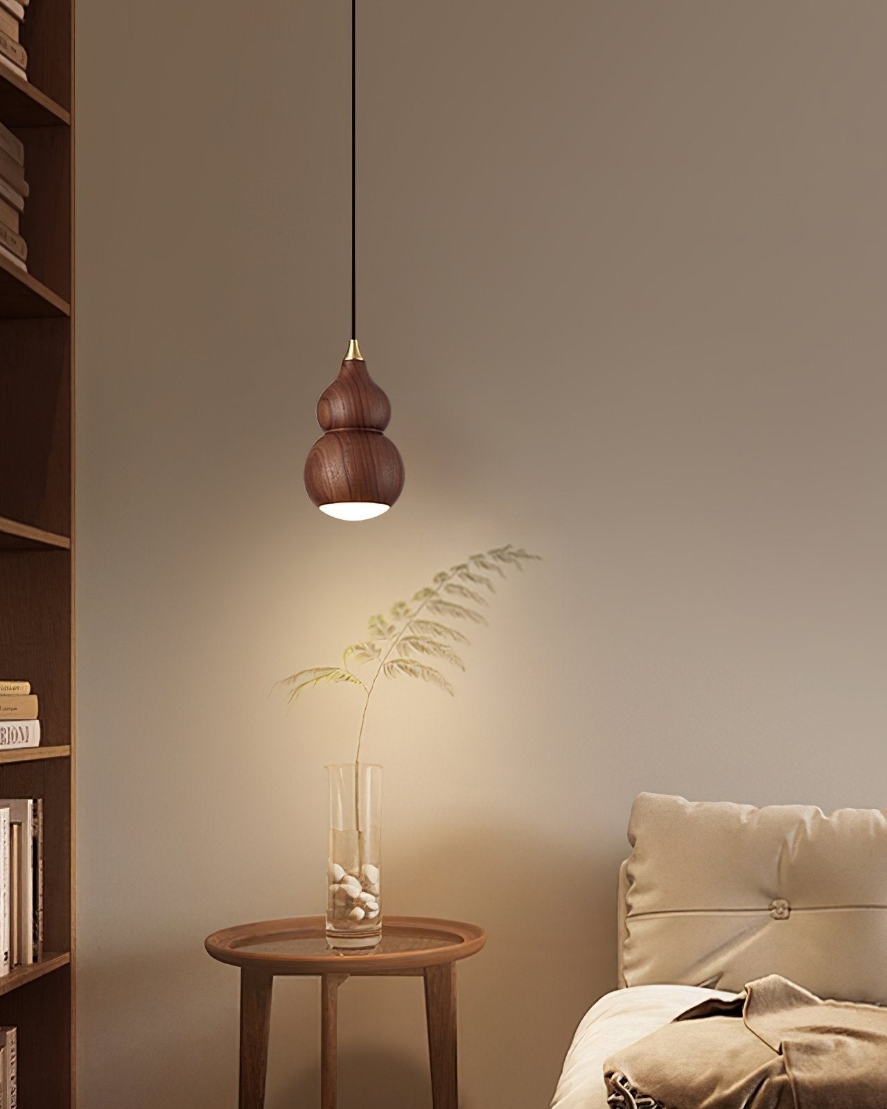 handcrafted-black-walnut-wooden-gourd-led-pendant-light-for-kitchen-island-and-dining-room