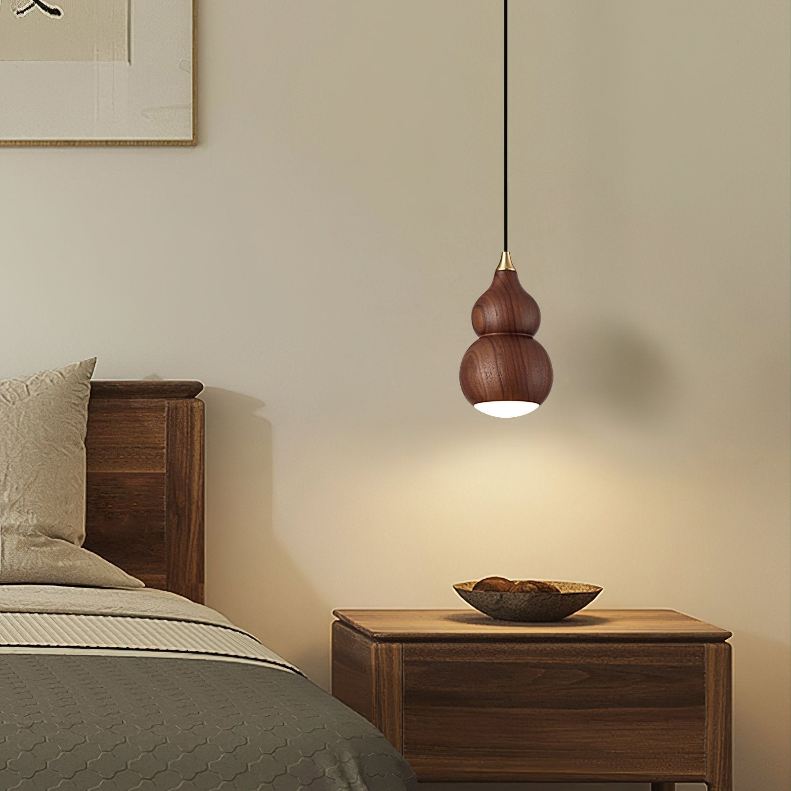 handcrafted-black-walnut-wooden-gourd-led-pendant-light-for-kitchen-island-and-dining-room