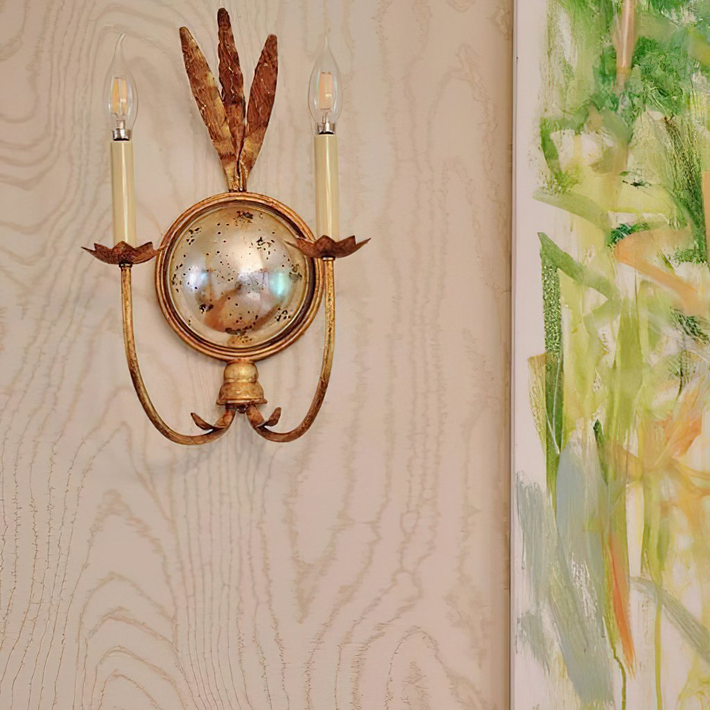classic-distressed-brass-wall-sconce-with-antique-mirror-accent-for-traditional-hallways-and-living-rooms