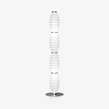 Modern Grand Collier Blown Glass Floor Lamp Chrome Standing Ambient Light for Living Room