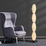 Modern Grand Collier Blown Glass Floor Lamp Chrome Standing Ambient Light for Living Room