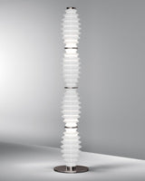 Modern Grand Collier Blown Glass Floor Lamp Chrome Standing Ambient Light for Living Room