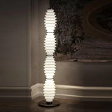 Modern Grand Collier Blown Glass Floor Lamp Chrome Standing Ambient Light for Living Room